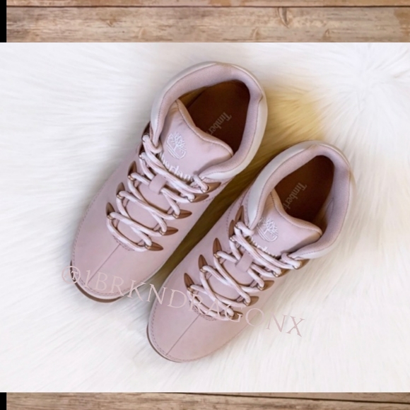 NWT BABY PINK TIMBERLAND EURO Pink White Gold Gorgeous Rare Tims - Picture 5 of 16